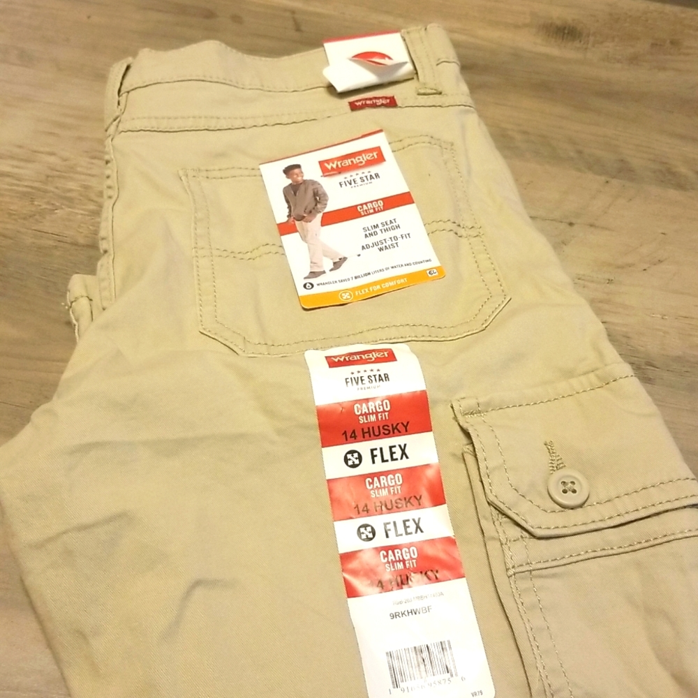 NWT Boys Khaki Cargo